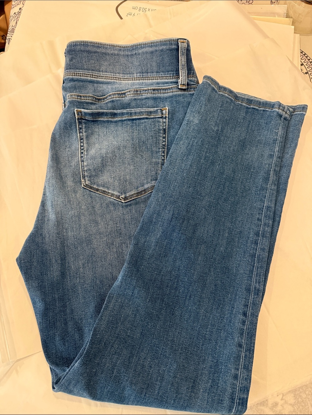Nine West Women's Straight Leg Jeans in Medium Blue Wash